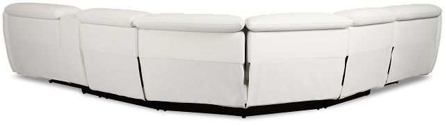 Jett White Micro Medium Dual Power 2-arm Reclining Sectional