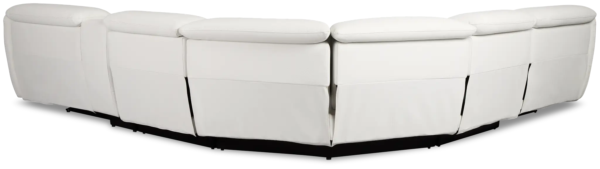 Jett White Micro Medium Dual Power 2-arm Reclining Sectional Jett White Micro Medium Dual Power 2-arm Reclining Sectional