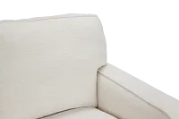Andie White Fabric Loveseat