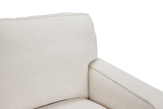 Andie White Fabric Loveseat