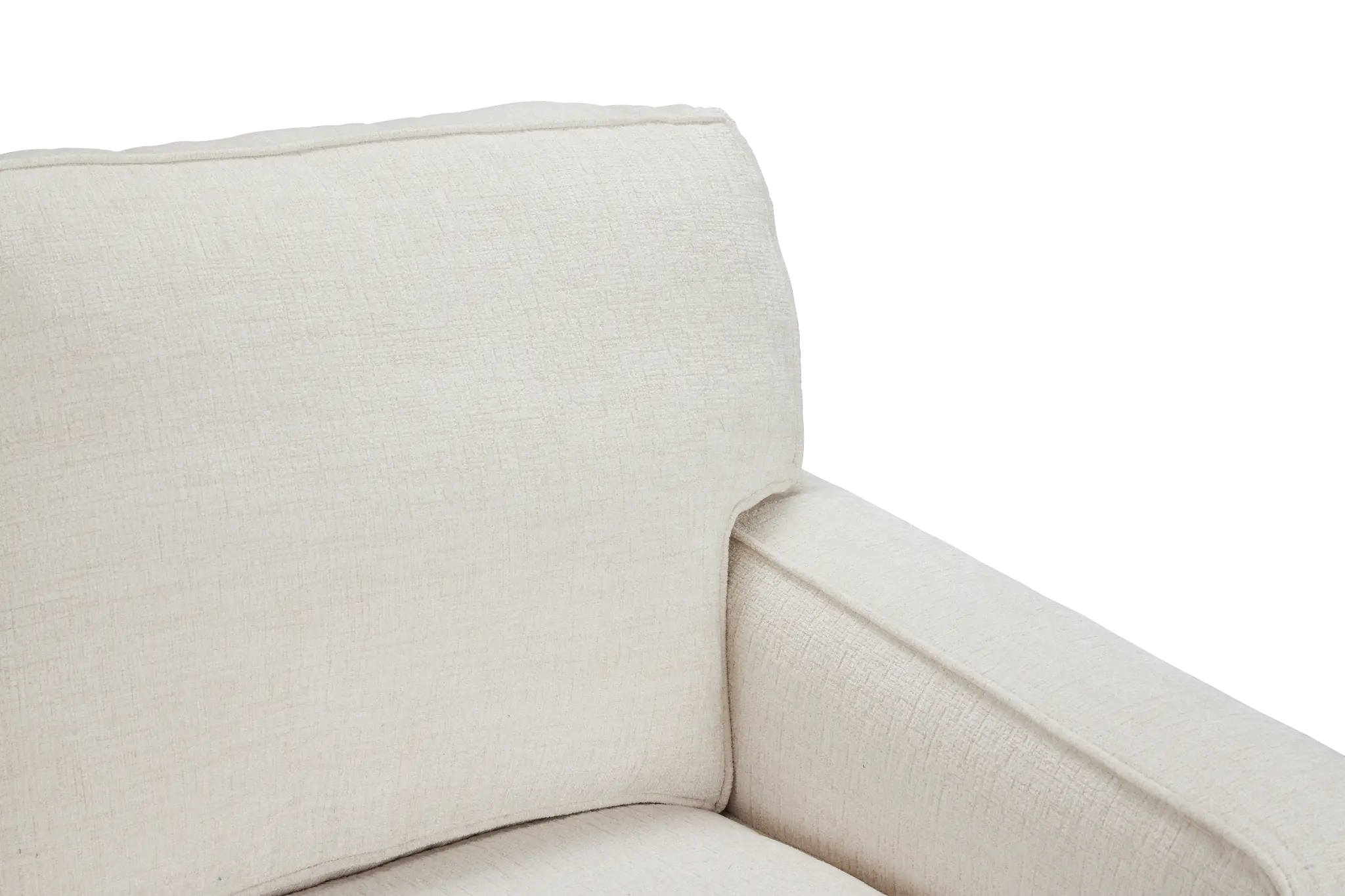 Andie White Fabric Loveseat Andie White Fabric Loveseat