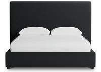 Grayton Elite Black 54" Upholstered Platform Bed