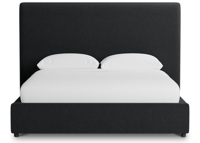 Grayton Elite Black 54" Upholstered Platform Bed
