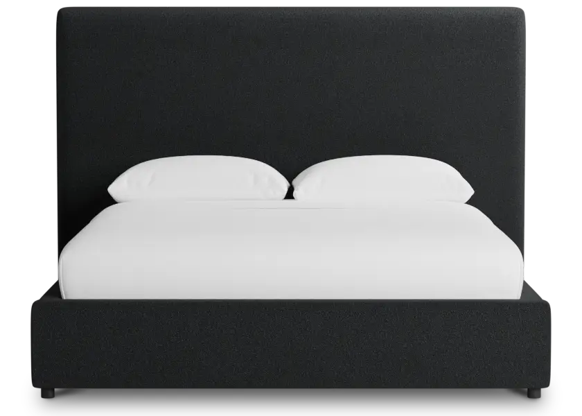 Grayton Elite Black 54" Upholstered Platform Bed Grayton Elite Black 54" Upholstered Platform Bed