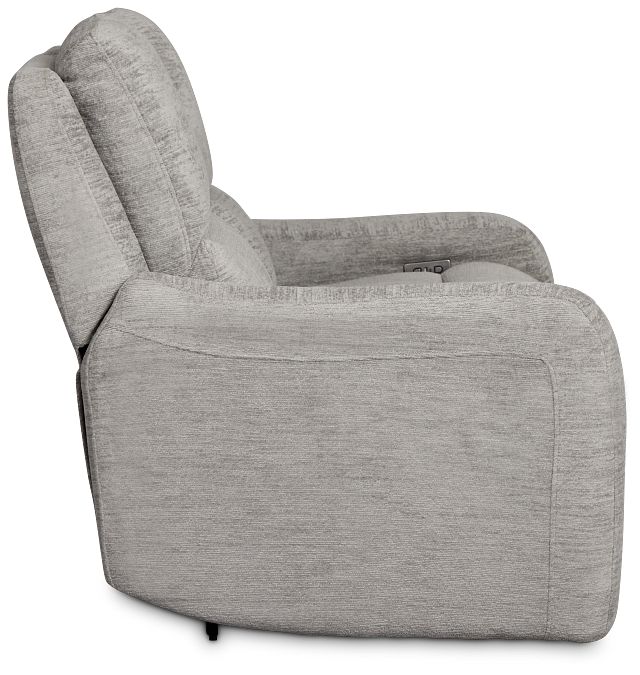 Bennett Gray Fabric Power Reclining Loveseat