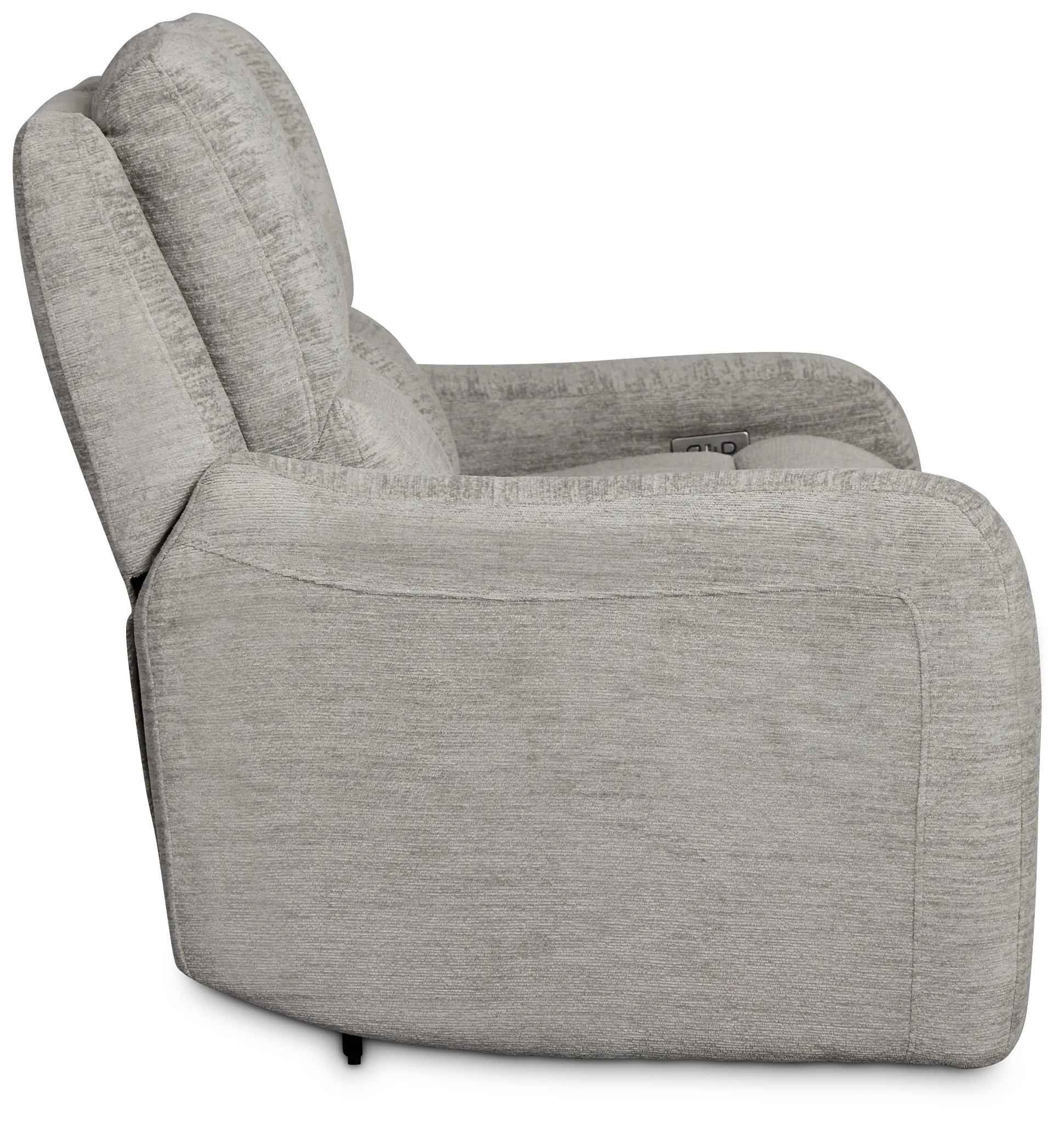 Bennett Gray Fabric Power Reclining Loveseat