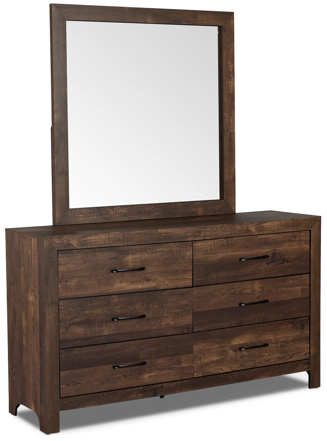 Ollie Dark Tone Dresser & Mirror