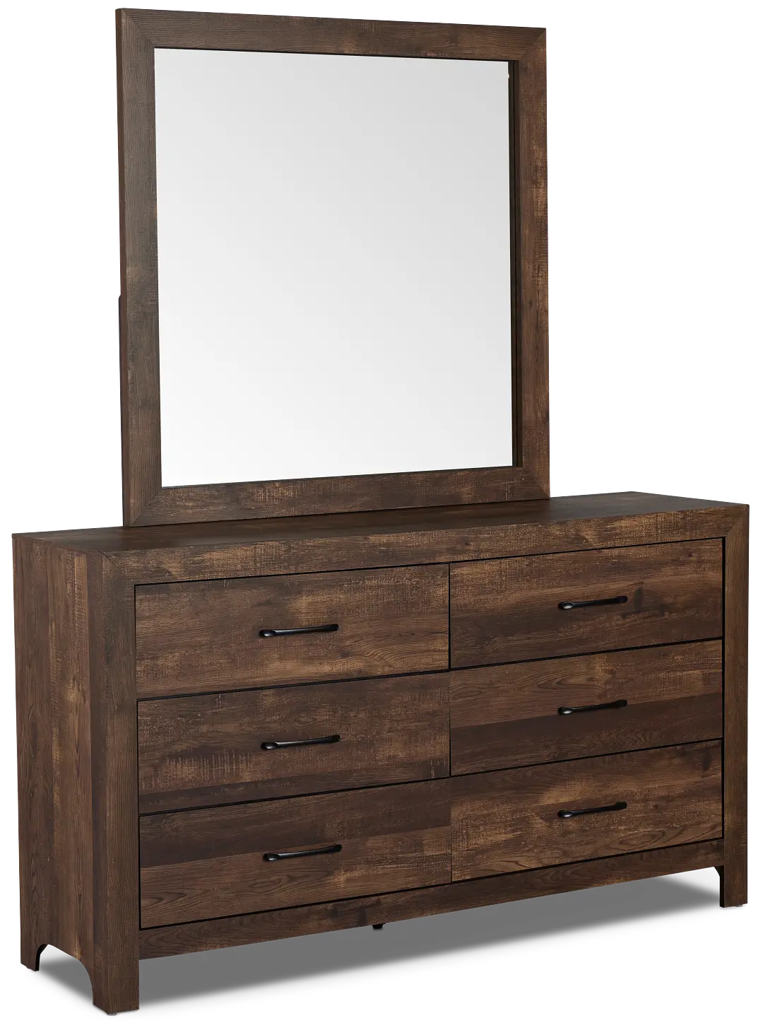 Ollie Dark Tone Dresser & Mirror Ollie Dark Tone Dresser & Mirror