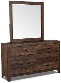 Ollie Dark Tone Dresser & Mirror