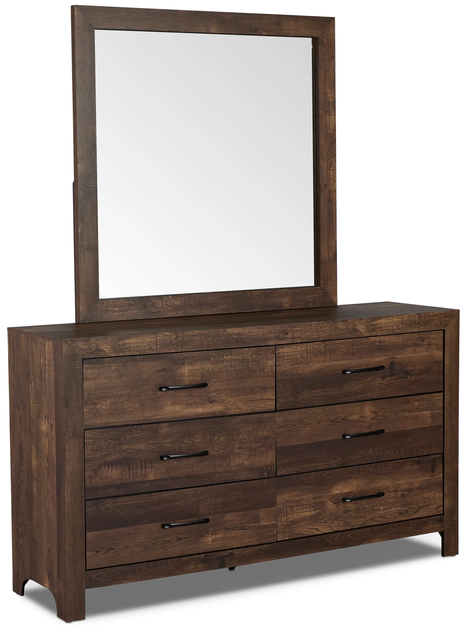Ollie Dark Tone Dresser & Mirror