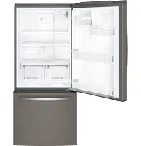 Ge 21 Series Slate Bottom Freezer Refrigerator