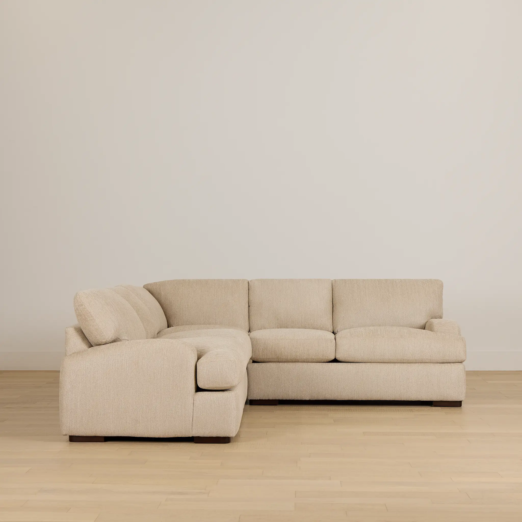 Alpha Beige Fabric Small Two-arm Sectional Alpha Beige Fabric Small Two-arm Sectional