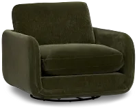 Jules Green Velvet Swivel Chair