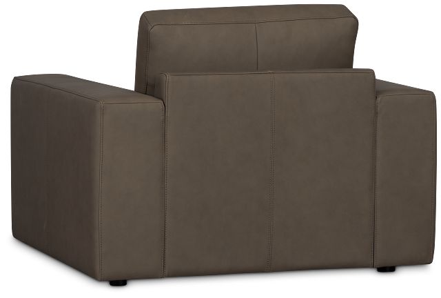 Kellan Dark Gray Leather Chair