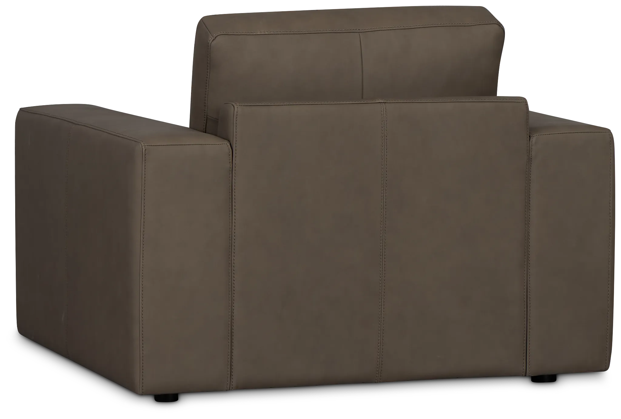 Kellan Dark Gray Leather Chair