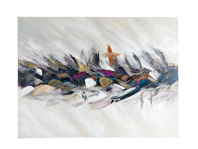 Etta Multicolored Canvas Wall Art