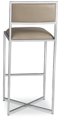 Amalfi Taupestnl Steel 30" Upholstered Barstool