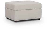 Maxie Light Beige Micro Ottoman