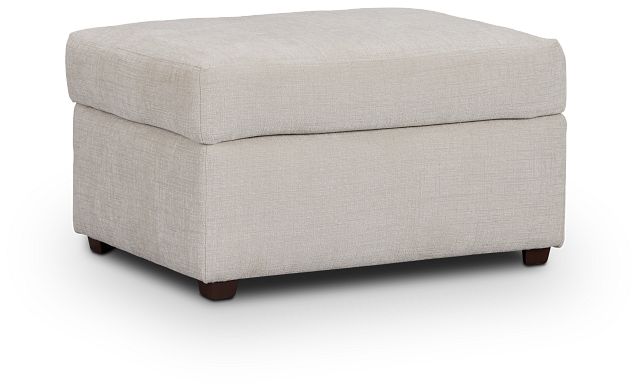 Maxie Light Beige Micro Ottoman