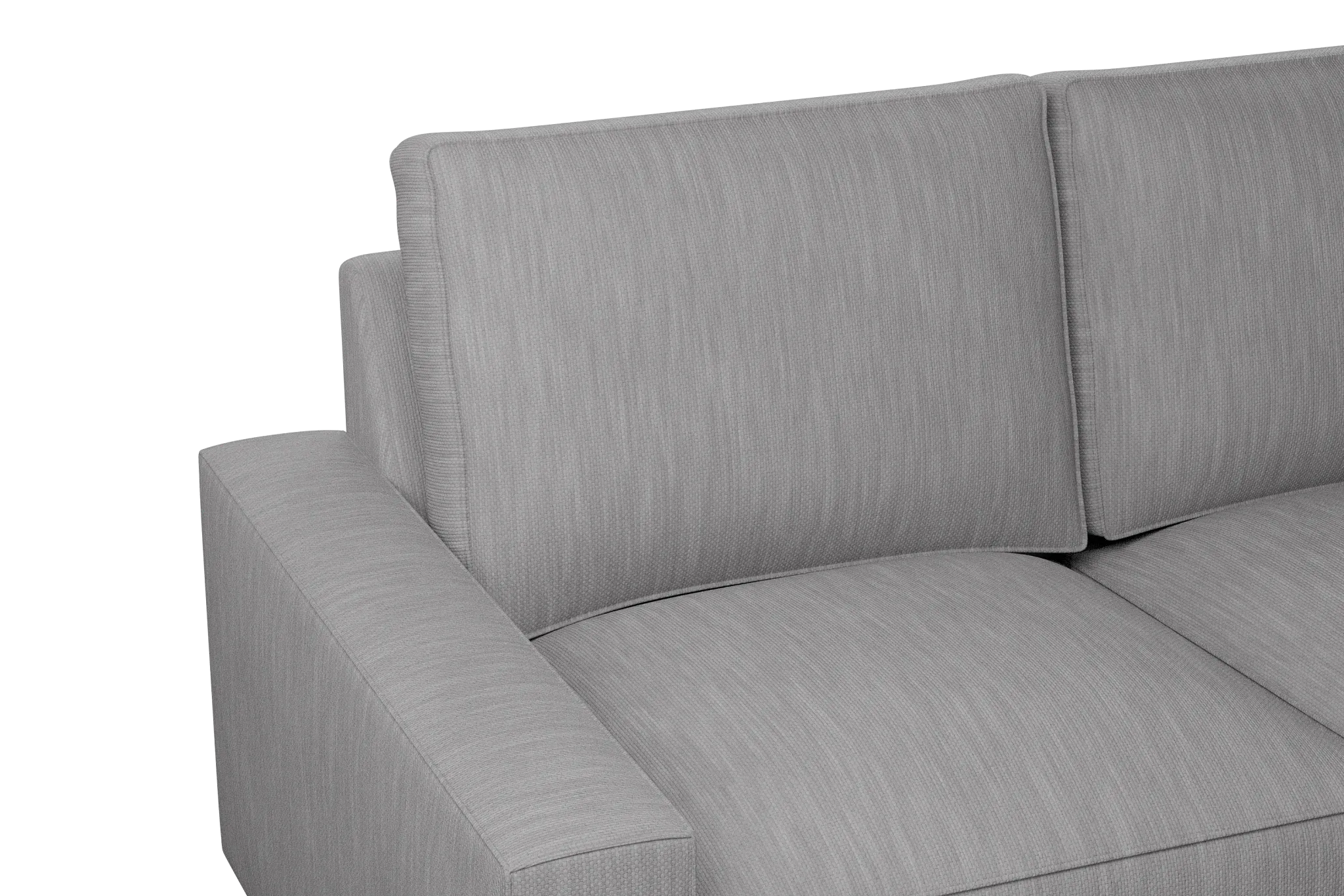 Edgewater Revenue Gray Medium Right Chaise Sectional