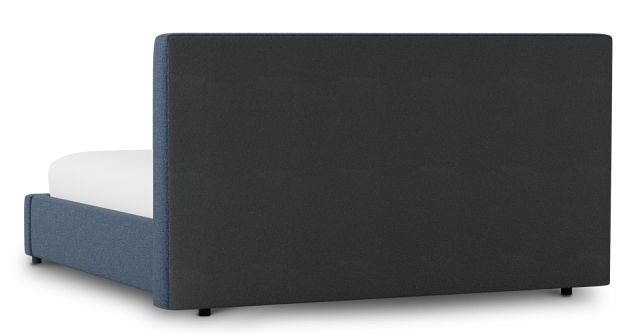 Grayton Elite Dark Blue 44" Upholstered Shelter Bed