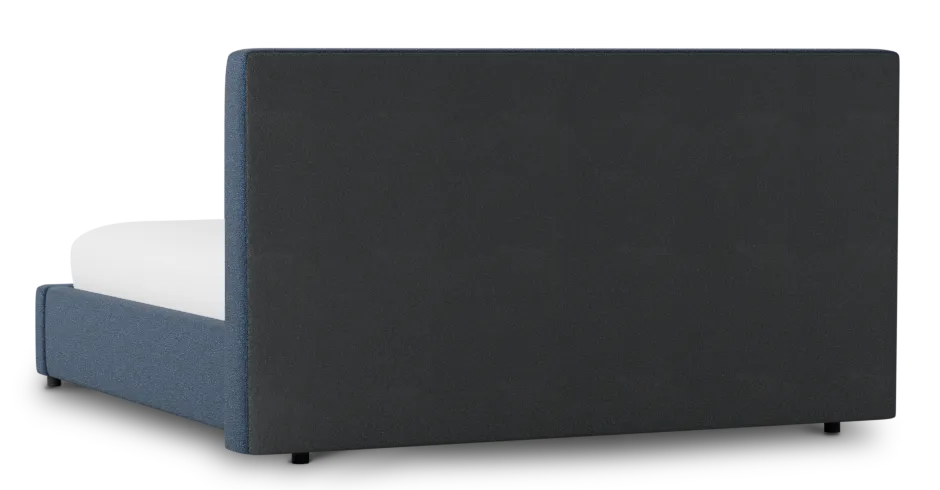 Grayton Elite Dark Blue 44" Upholstered Shelter Bed