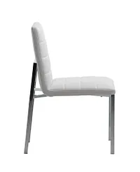 Amalfi White Upholstered Side Chair