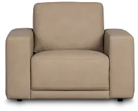 Kellan Taupe Leather Chair