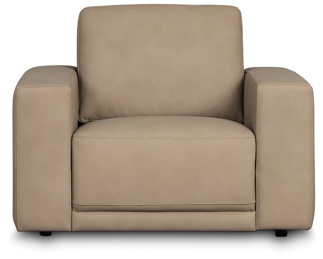 Kellan Taupe Leather Chair