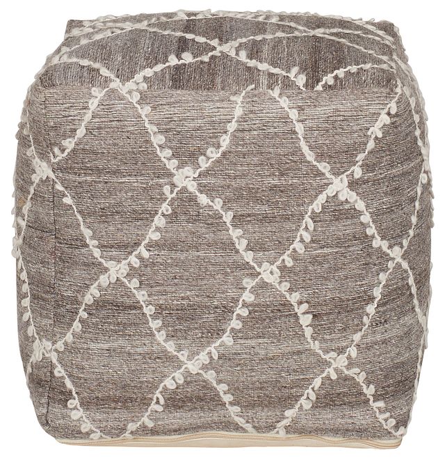 Marisa Gray Accent Pouf