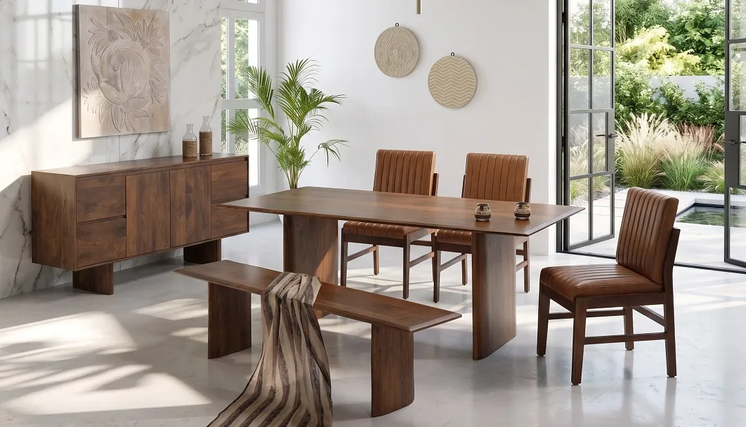 Everi Dark Tone Rectangular Table
