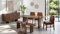 Everi Dark Tone Rectangular Table