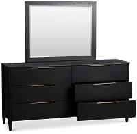 Stockton Black Dresser & Mirror