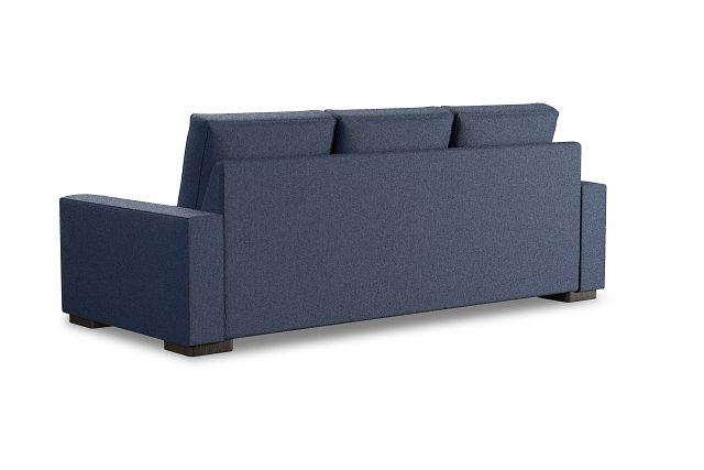 Edgewater Revenue Dark Blue 96" Sofa W/ 3 Cushions