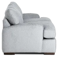 Alpha Light Gray Fabric Loveseat