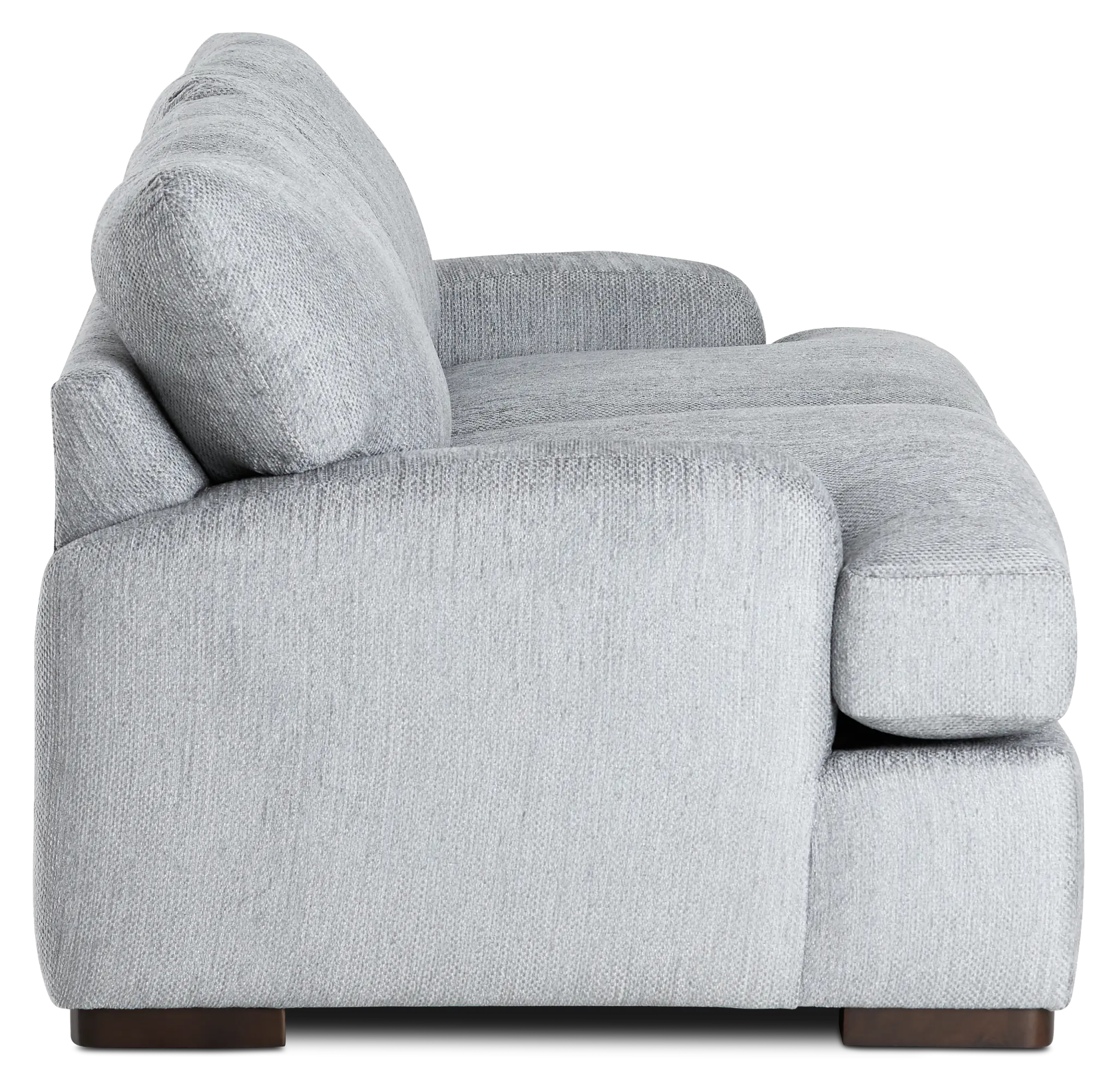 Alpha Light Gray Fabric Loveseat Alpha Light Gray Fabric Loveseat