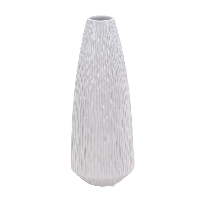 Waves White Medium Vase