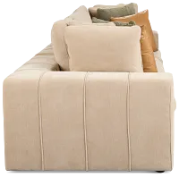 Cruz Light Beige Fabric 3-piece Modular Sofa