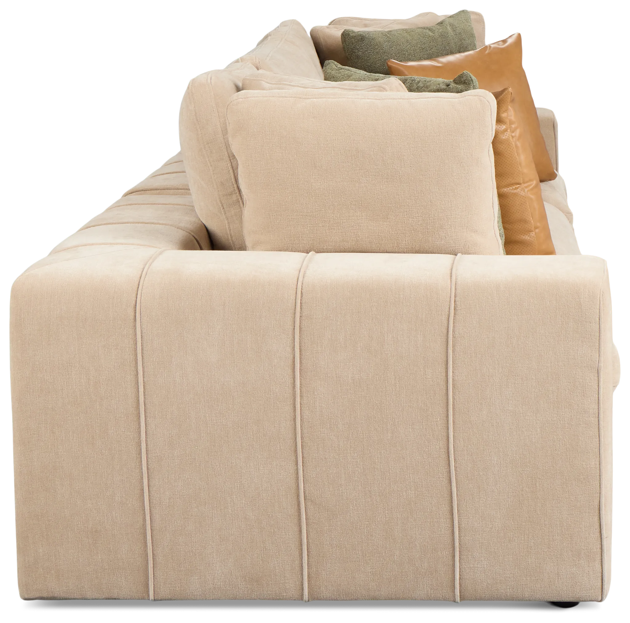 Cruz Light Beige Fabric 3-piece Modular Sofa