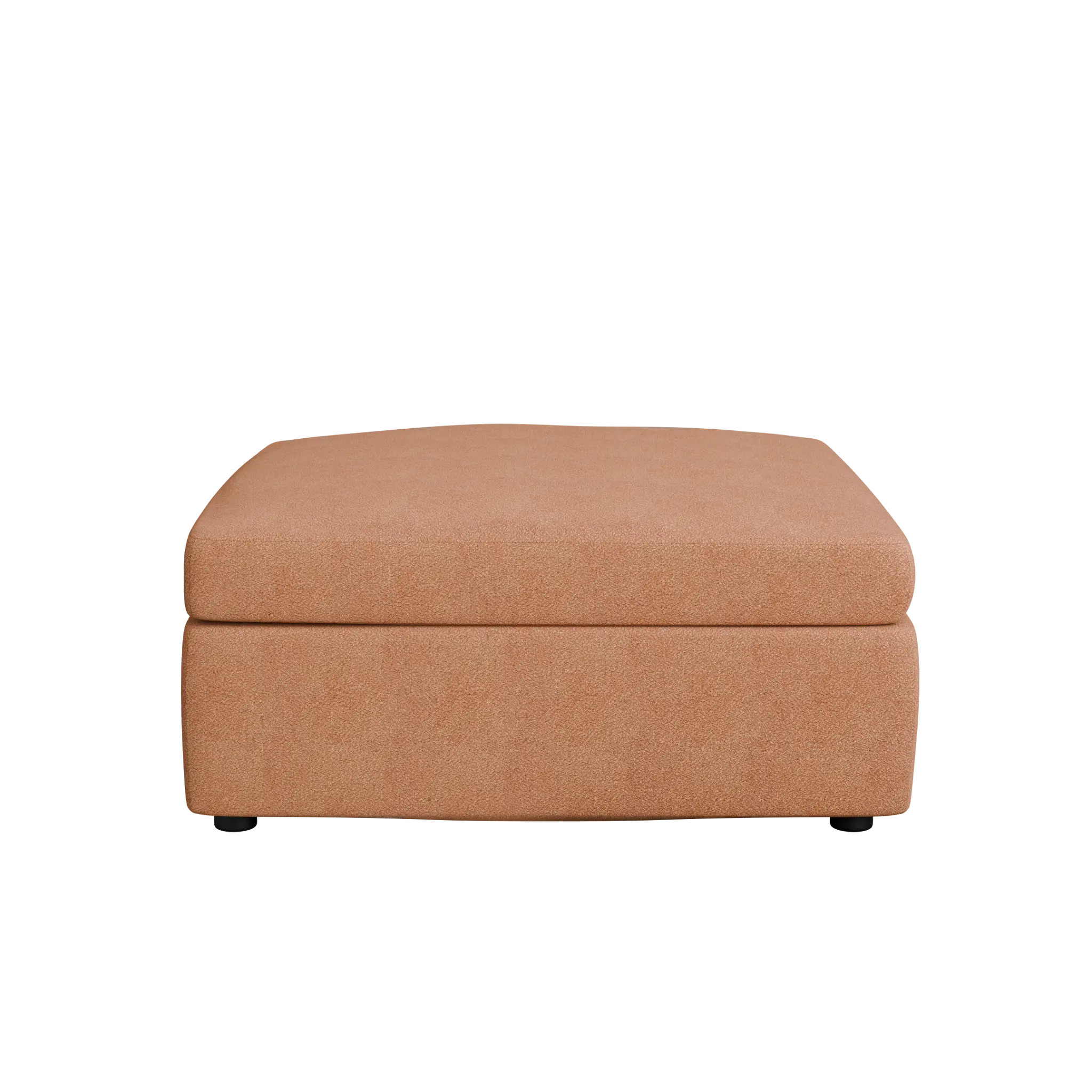 Destin Sutton Orange Fabric Cocktail Ottoman Destin Sutton Orange Fabric Cocktail Ottoman