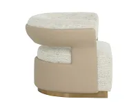 Calista Light Gray Fabric Swivel Accent Chair