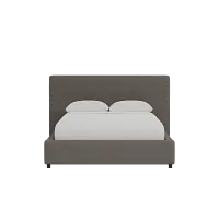 Grayton Elite Dark Gray 44" Upholstered Platform Bed