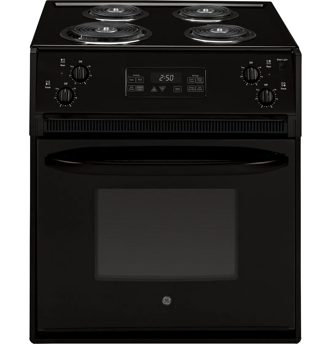 Ge 250 Series Black 27" Electric Range