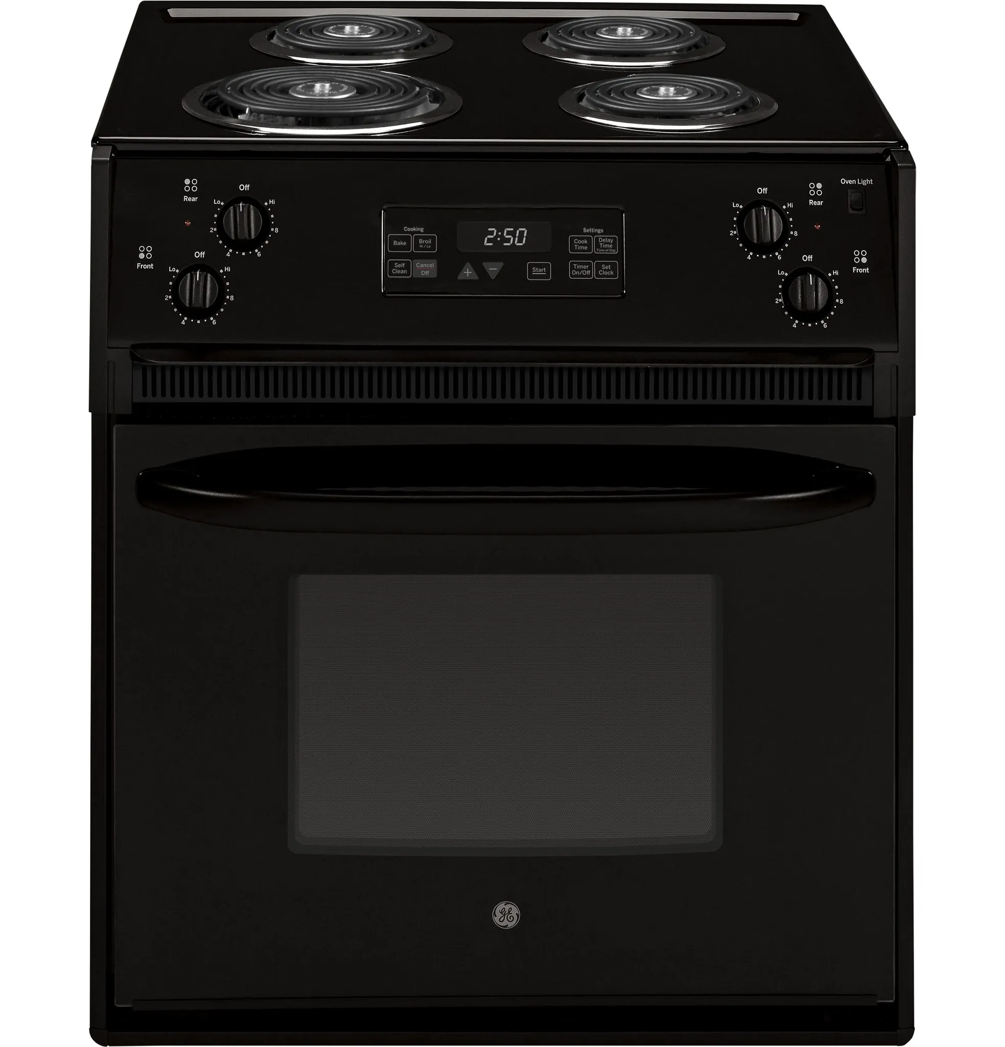 Ge 250 Series Black 27" Electric Range