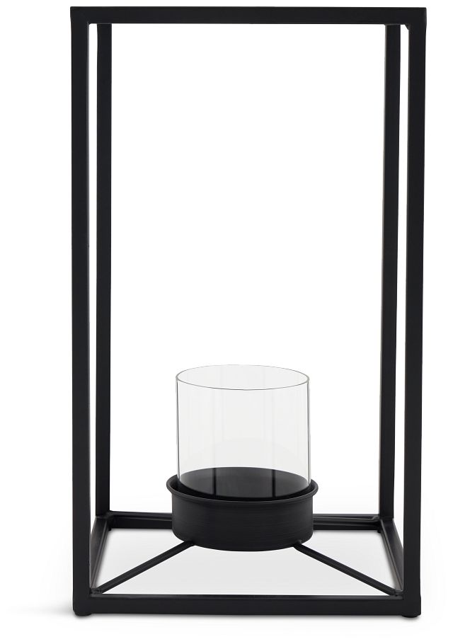 Conally Black Small Candle Holder