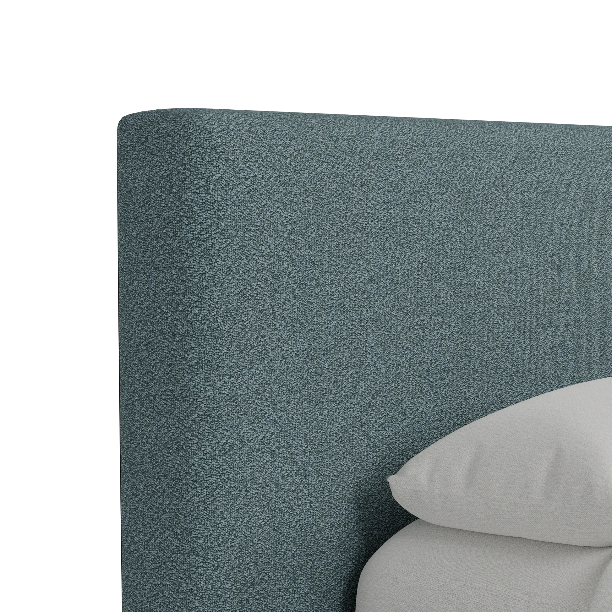Grayton Sutton Blue 48" Upholstered Platform Bed