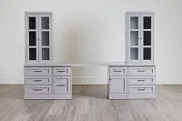 Newport Gray Drawer Wall Desk
