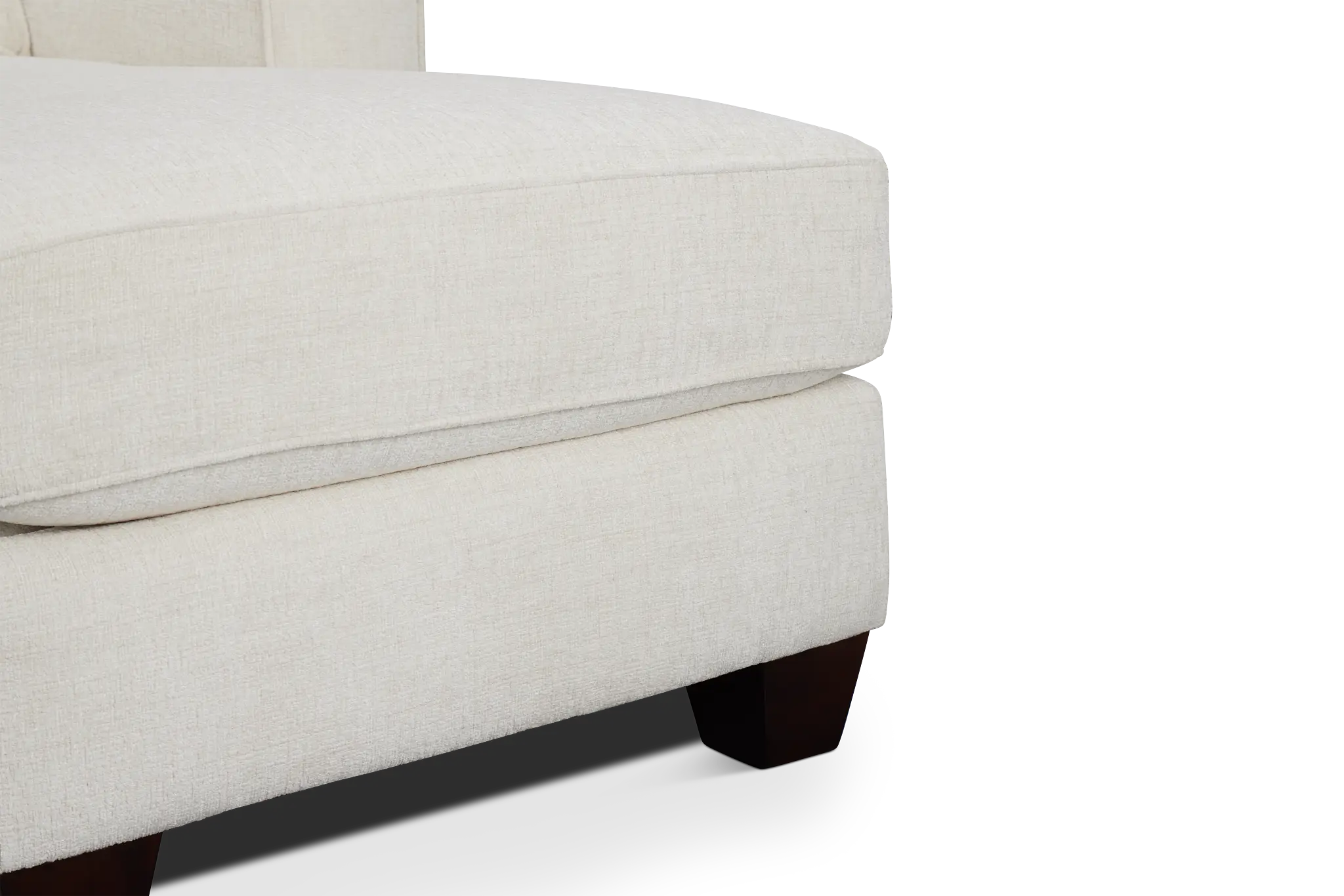 Andie White Fabric Right Chaise Sectional Andie White Fabric Right Chaise Sectional