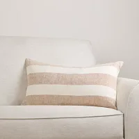 Jacie Ivory Lumbar Accent Pillow