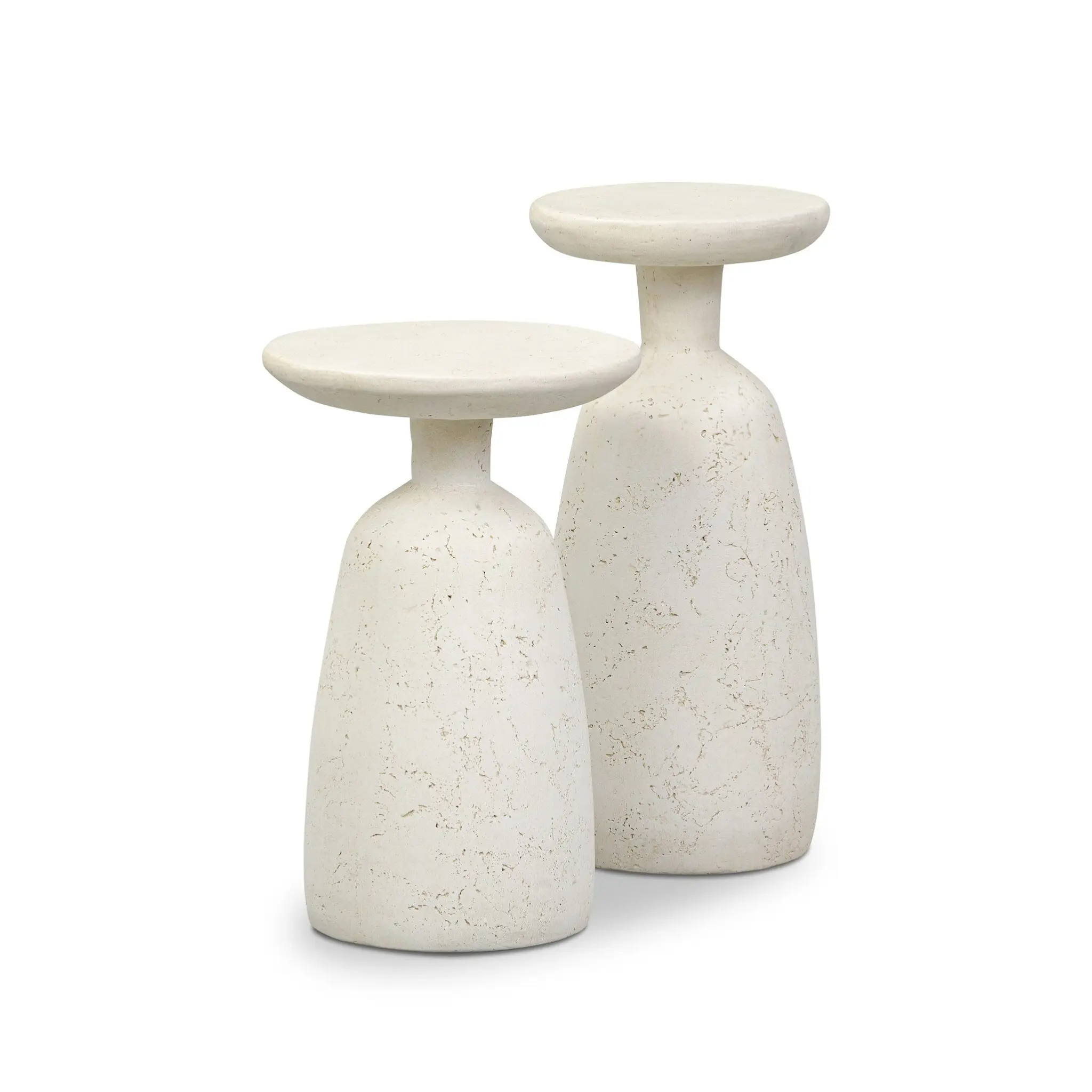 Zume White Concrete Nesting Tables Zume White Concrete Nesting Tables